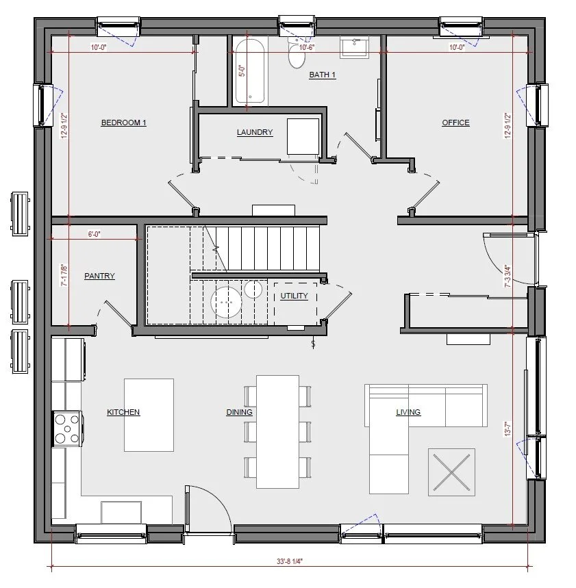 Floor plan 1 for 2000 Model
